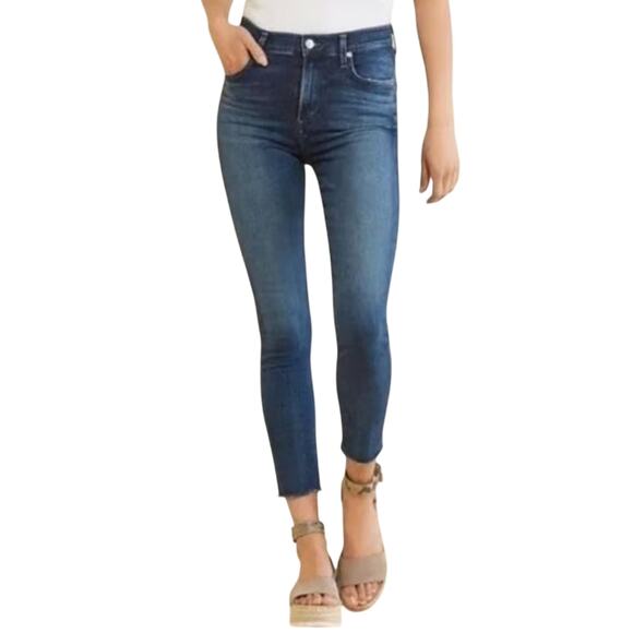 Agolde Denim - Agolde Sophie Medium Wash Raw Hem Skinny Jeans - 27